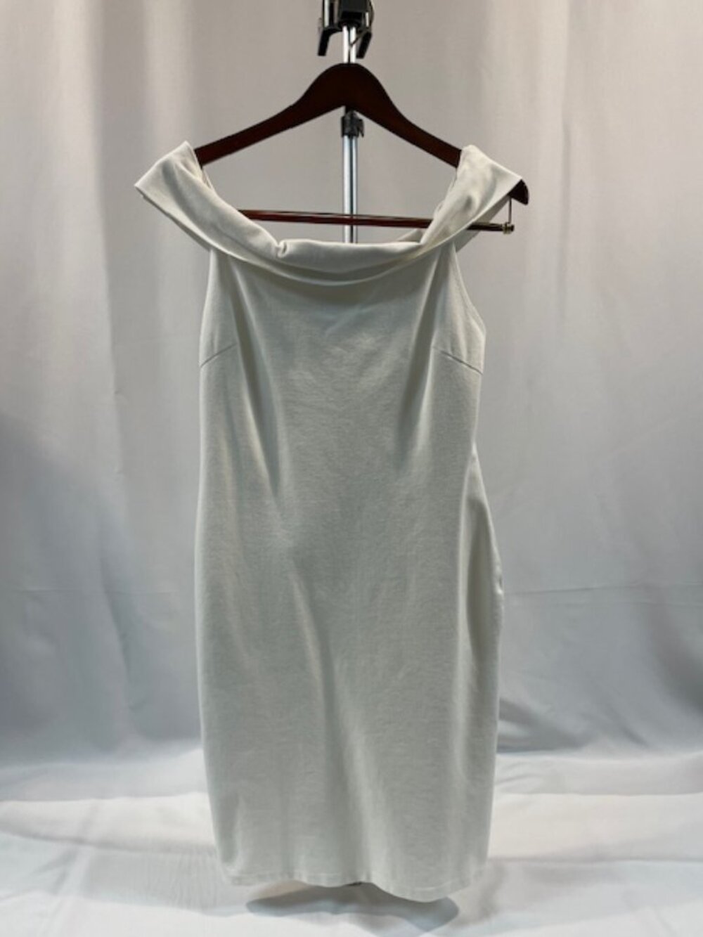 White off the shoulder mini dress